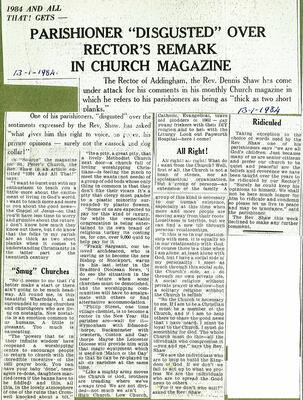 Parish Church 1984 Slipping Morals rapped