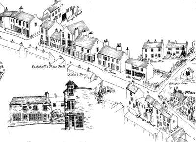 ACS Dyson Illustrated Village Map 1999 Main St