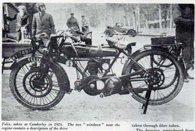 1924 Felix motor cycle at Skipton