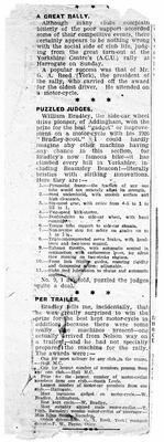 1930s newspaper article on William Bradley's