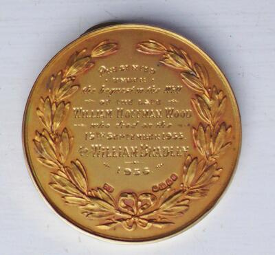 Bradley Gold Medal inscription