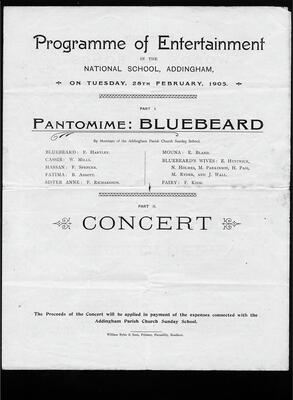 Bluebeard Programme 1 1905
