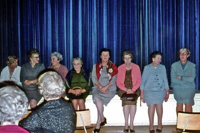 WI 1970s ladies on stage