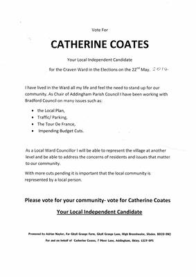 Coates Catherine 2014 PC election poster