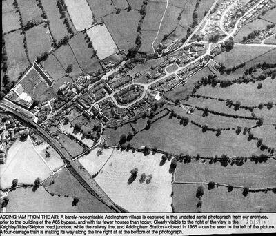Aerial view of Addingham in 1960 approx