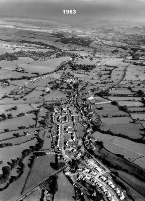 Aerial view of Addingham in 1963