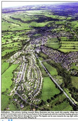 Aerial view of Addingham in 2003
