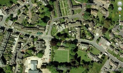 Aerial view of Addingham in 2009 Main St