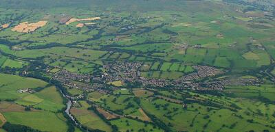 Aerial view of Addingham in 2009-07-14