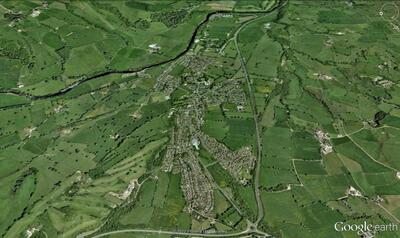 Aerial view of Addingham in 2011
