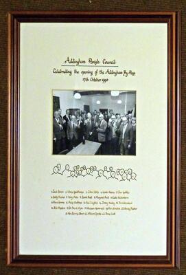 Parish Council 1990-10-17 By Pass opening