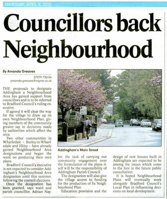 Parish Council 2015-04-09 Neighbourhood Plan