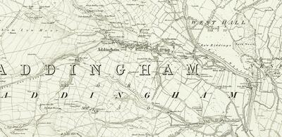 Map 1853 village & surrounds OS (good copy)