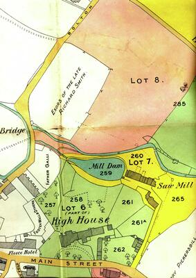Map 1912 of High House area - Auction