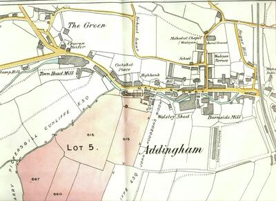 Map 1912 Centre of village 02 - Auction