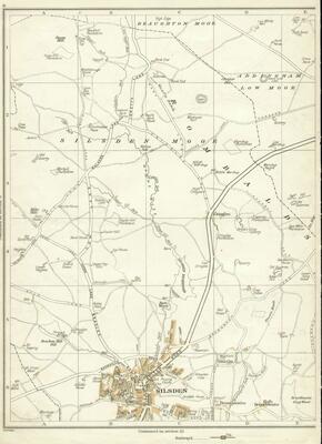 Map 1938 Silsden and Silsden Moor