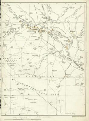 Map 1938 And Addingham High Moor 1938