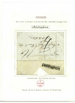 Postmarks page 06 - 1831 Addingham postmark