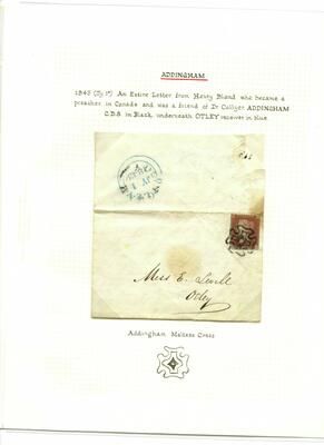 Postmarks page 11 - 1843 July 1 cover