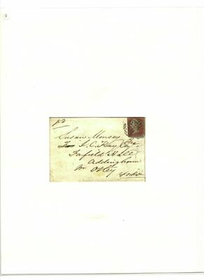 Postmarks page 15b 1851 Dec 25 reverse of
