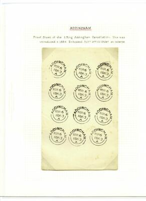 Postmarks page 17 - 1863 Mar 1 proof sheet
