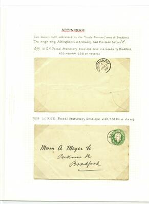 Postmarks page 19 - 1899 & 1908 covers