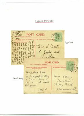 Postmarks page 21 - 1903 & 1907 covers from