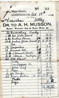 101 Main St 1934 Musson bill