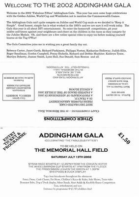 Gala 2002 Programme