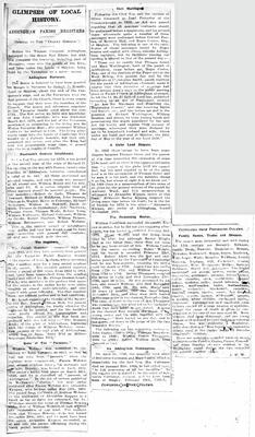 1900 Craven Herald Glimpses of local history