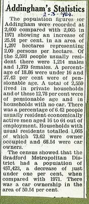 Census 1984 Statistics