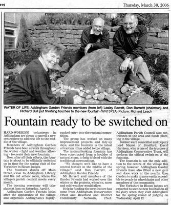 Fountain Gardens 2006-04 Fountain Opening report