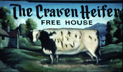 002 Main St Craven Heifer 1983 sign