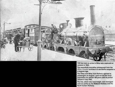 Railway 1865 First train Otley to Ilkley