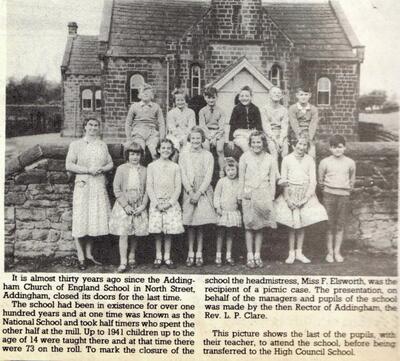 Low School 1961 Last pupils