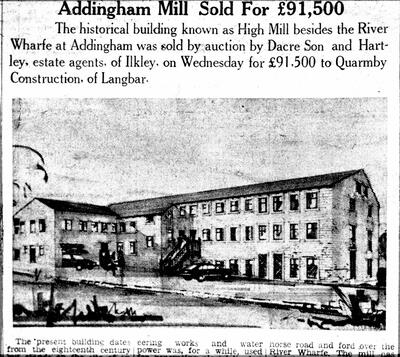 High Mill 1984 - Sale notice