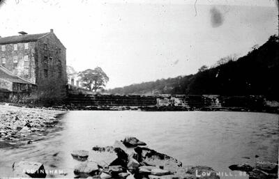 Mill_Low050Low Mill 1968 - Mill & old Weir