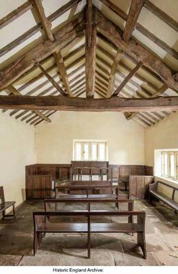 Interior of Farfield Friends Meeting House